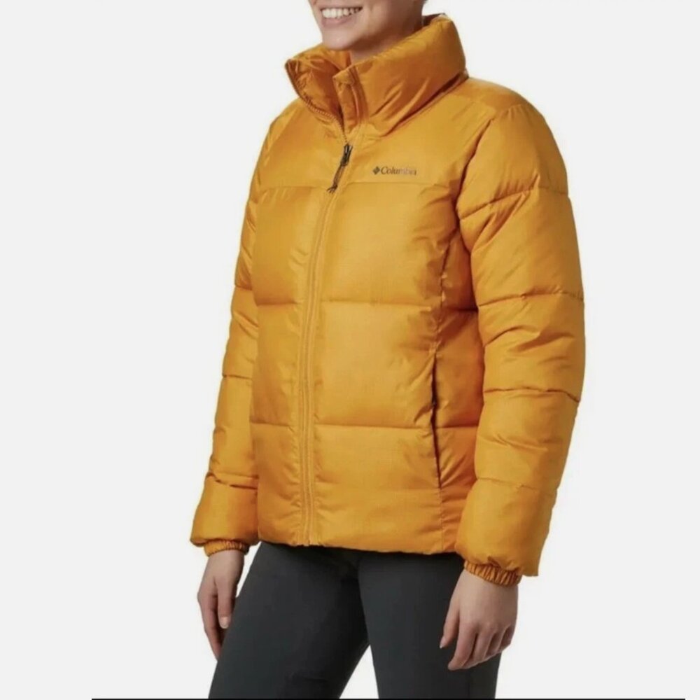 COLUMBIA Women's  Puffect Puffer Zip Snap Jacket size large